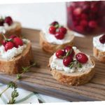 Pickled Cranberries & Goat Cheese Crostini » US Cranberries