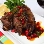 Roasted Veal Rib Eye Stuffed with Cranberries, Dates, Sage & Rosemary » US Cranberries