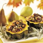 Acorn Squash stuffed with Cranberry Wild Rice, Pears and Walnuts » US Cranberries