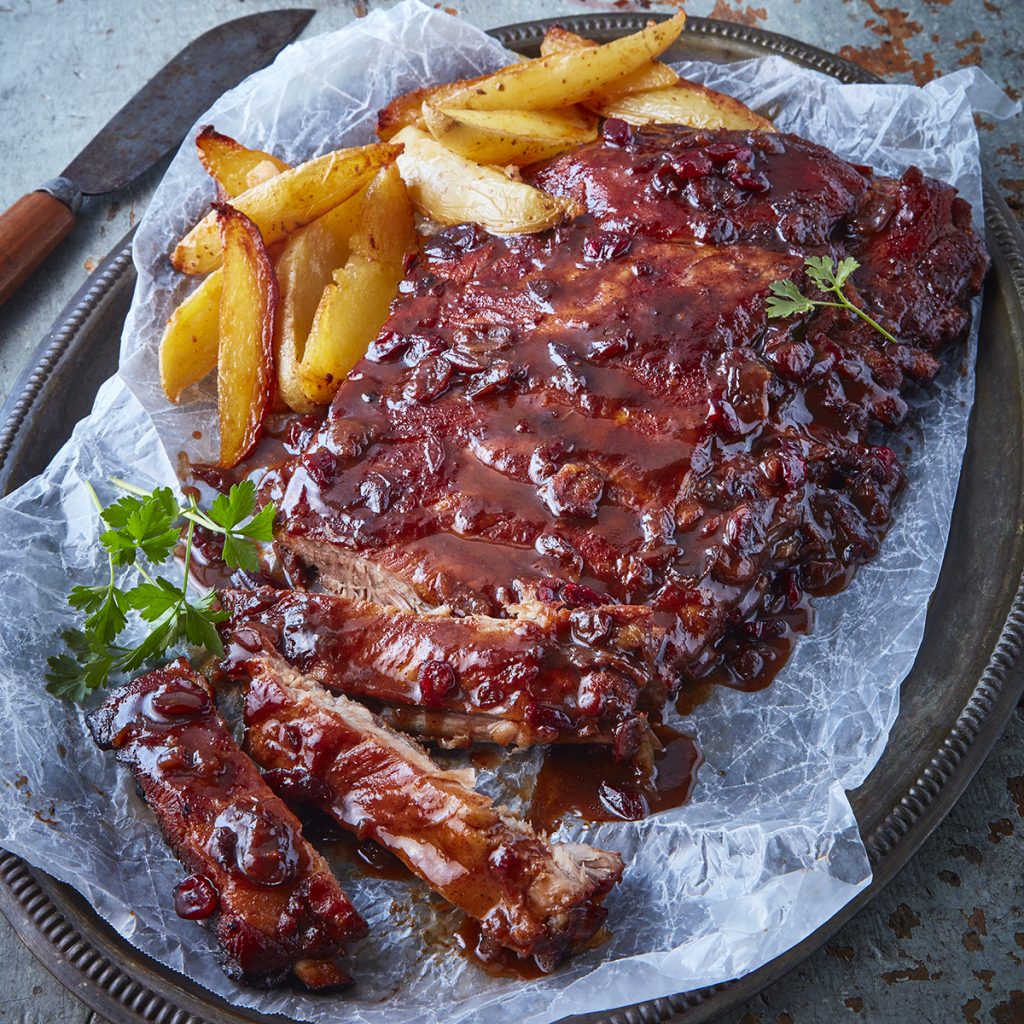 Cranberry Barbecue Baby Back Ribs » US Cranberries