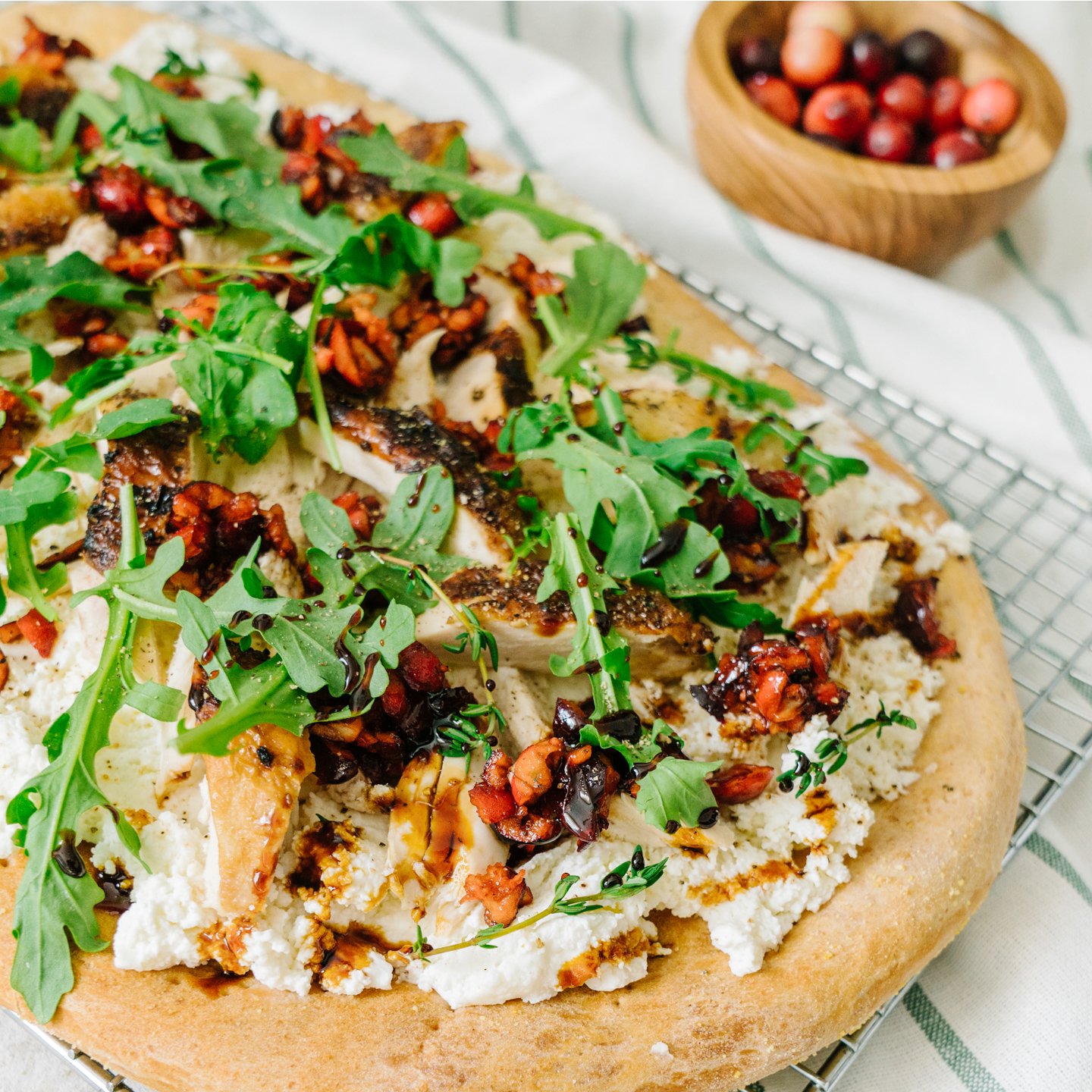 Fresh Cranberry Balsamic White Pizza