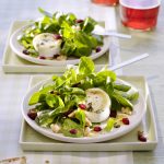 Cranberry vinaigrette dressing over Lamb's lettuce salad » US Cranberries