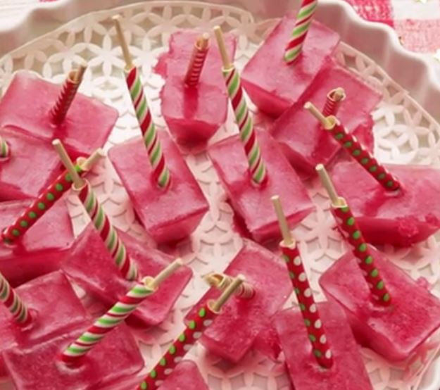 Cranberry Juice Popsicle