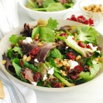 Cranberries with Mixed Greens, Goat Cheese & Toasted Walnuts » US Cranberries
