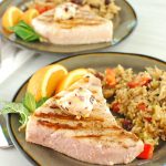 Grilled Cranberry Mustard Butter Swordfish » US Cranberries