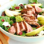 Tenderloin, Cranberry & Pear Salad with Honey Mustard Dressing » US Cranberries